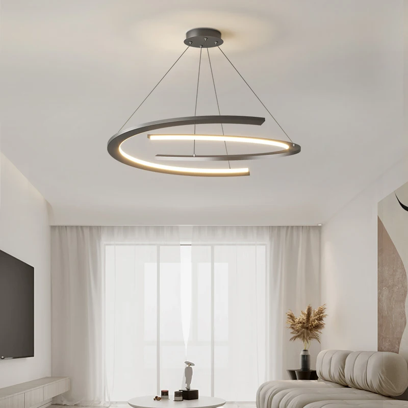 nordic semicirculo led lustre lampada pingente decoracao de casa luminaria suspensa viver sala de jantar bar quarto 01