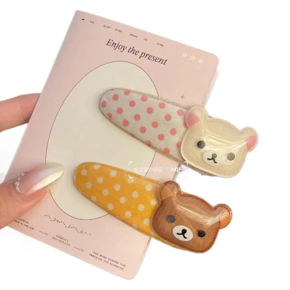 لطيف Rilakkuma مشبك شعر للفتيات Lazybear Korilakkuma مشبك شعر بولي Leather دبوس الشعر الجلود موضة أغطية الرأس إكسسوارات الشعر النساء هدية #5
