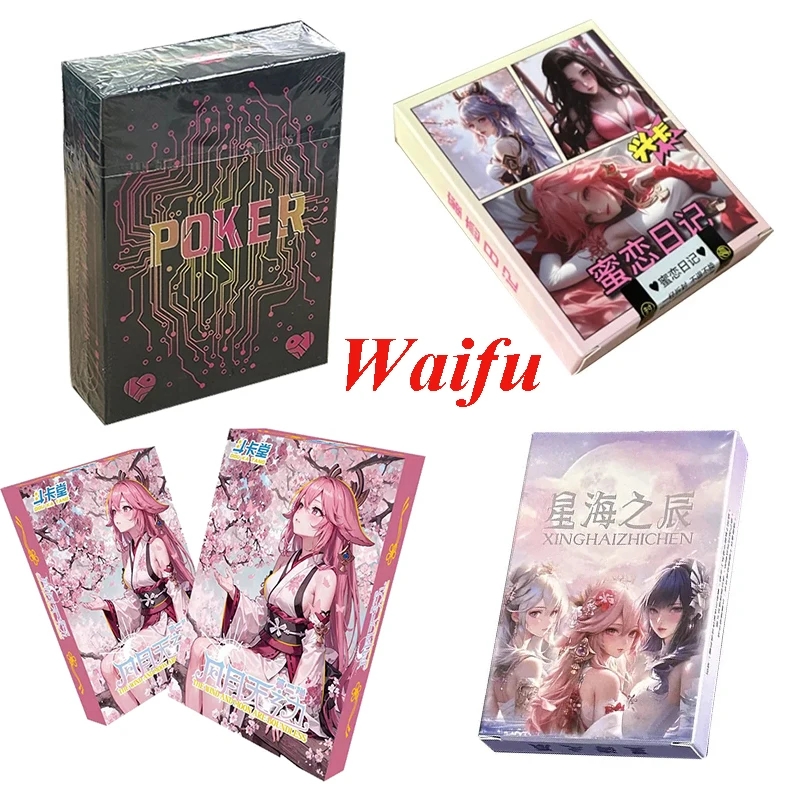 Goddess Story Waifu Cards Diary of Love Acg Poker Anime Girl Party Swimsuit Bikini Fold Card Children Game Toys Birthday Gift