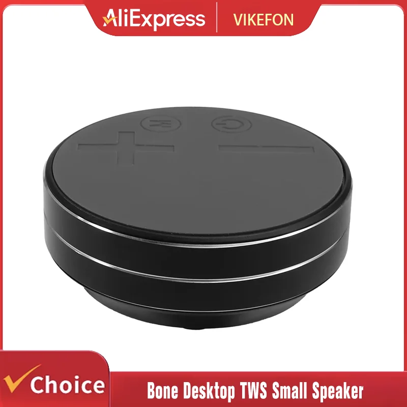 

VIKEFON Bone Conduction Desktop Wireless TWS Small Speaker, Wireless Speaker With Suction Cup, High Fidelity Sound Quality