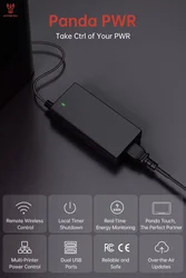 BIGTREETECH Panda PWR Manage Printer's Power Remote Wireless Control 2 USB Port for Klipper BambuLab FDM 3D Printer Accessories