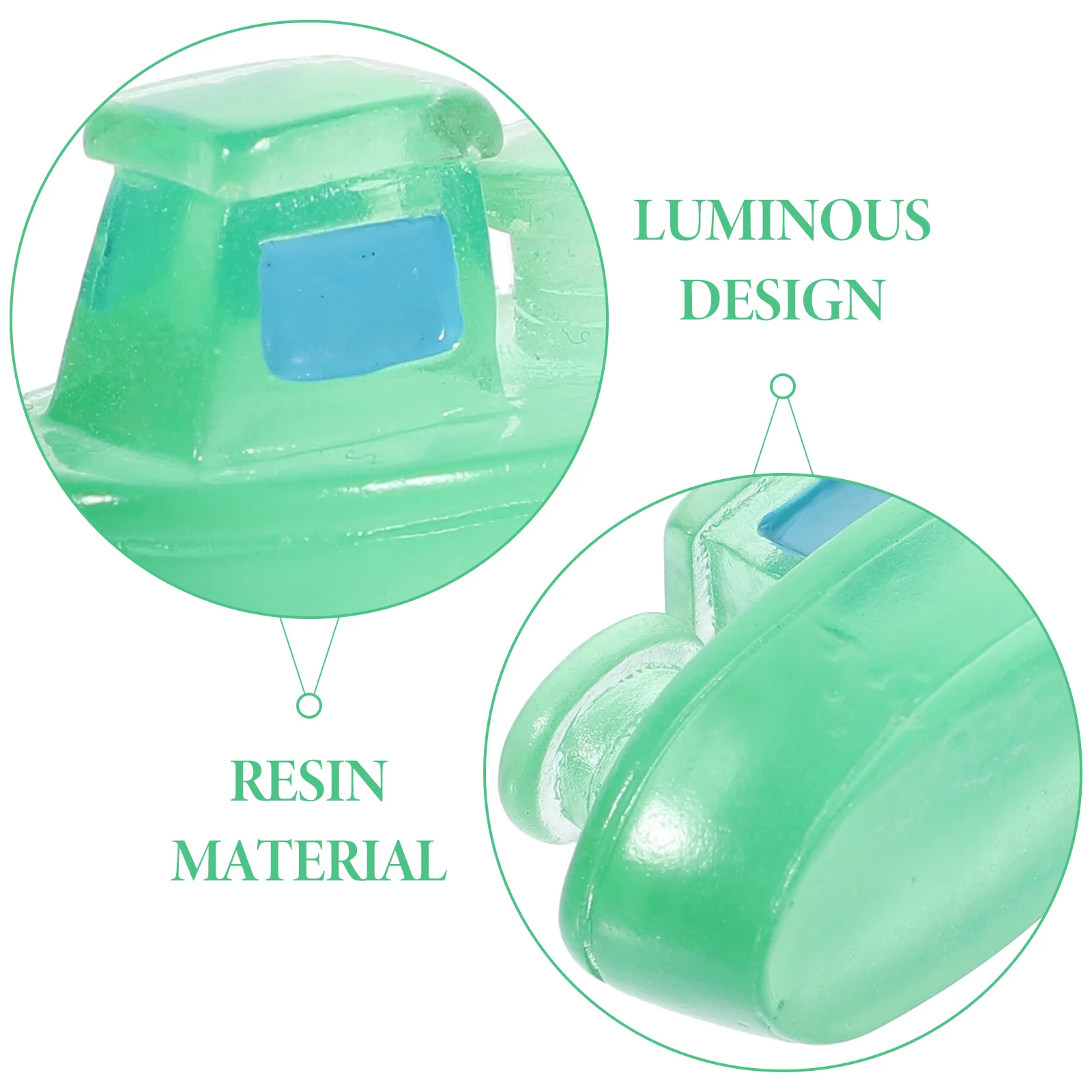 

24Pcs Night Glow Mini Cruise Ship Ornaments Micro Landscape Resin Decor Indoor Outdoor Garden Bonsai Mini Cruise Ship Ornament