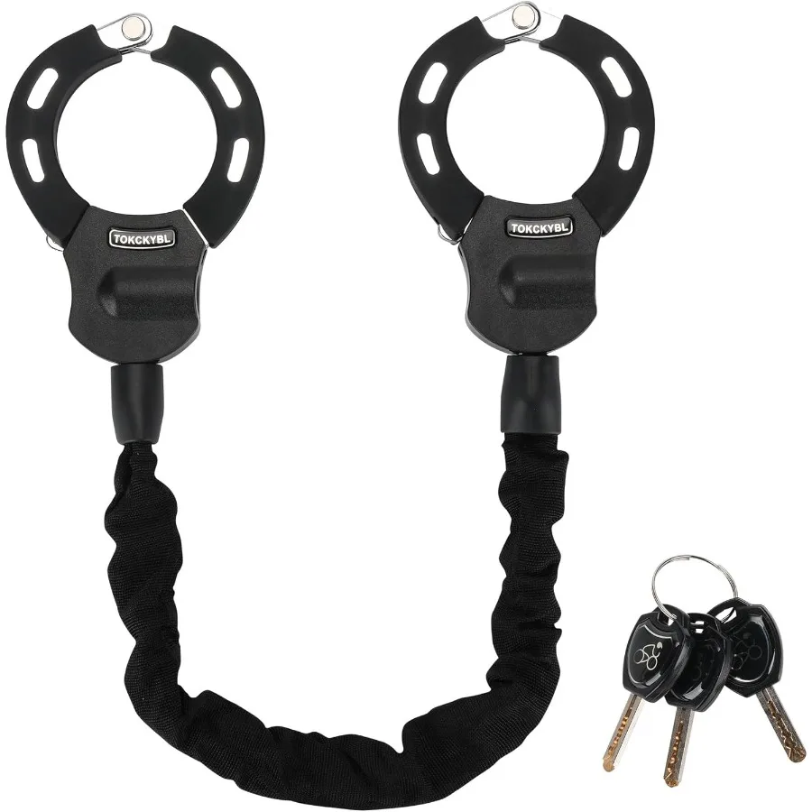 

Heavy Duty Scooter Lock for Electric Scooters Bikes and Motorcycles 94cm x 6mm Reinforced AntiTheft Chain Lock with 3 Keys Weat