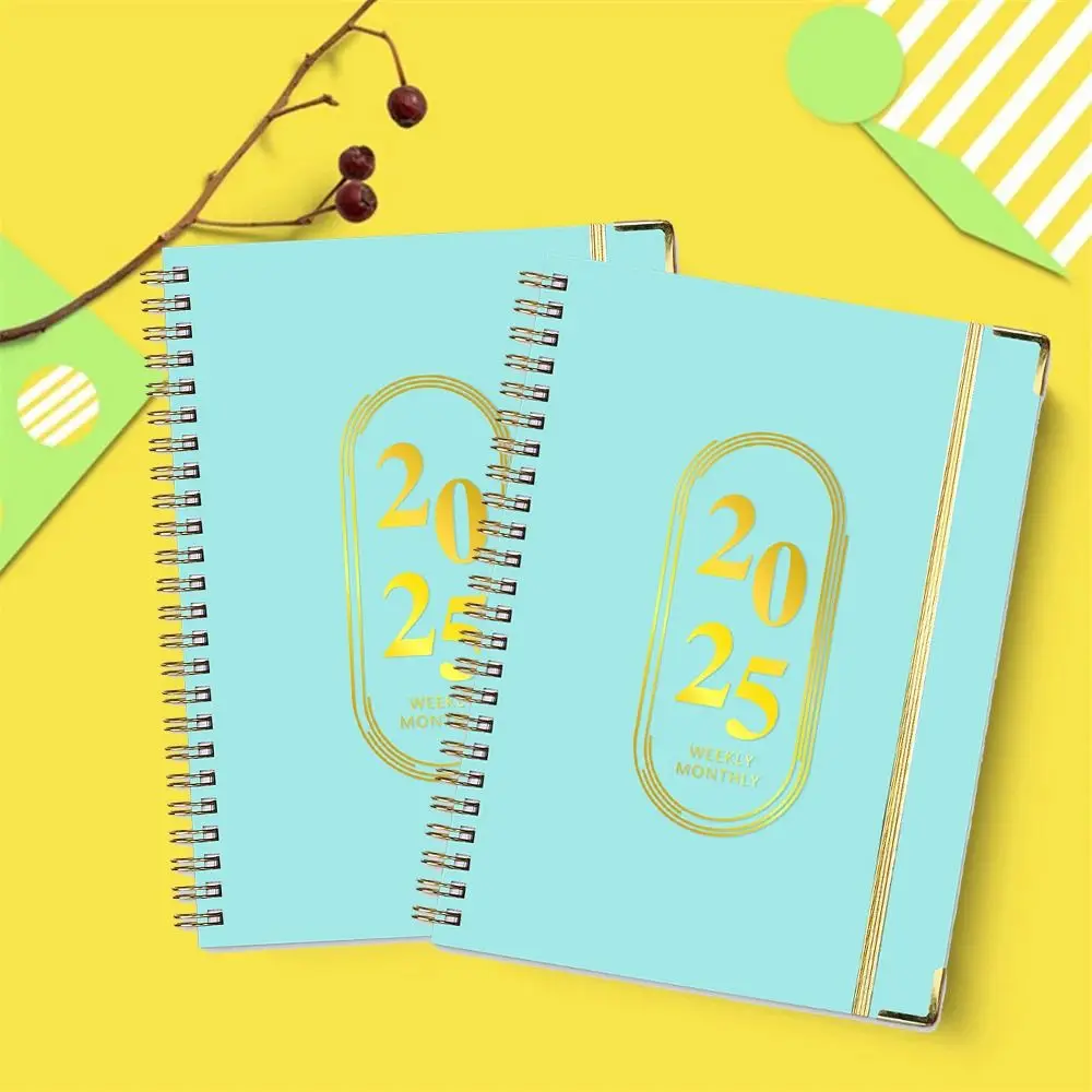 

A5 2025 Agenda Planner Notebook 71 Pages Paper 2025 Schedule Planner Book Multifunction Portable 365 Days Notepad Student