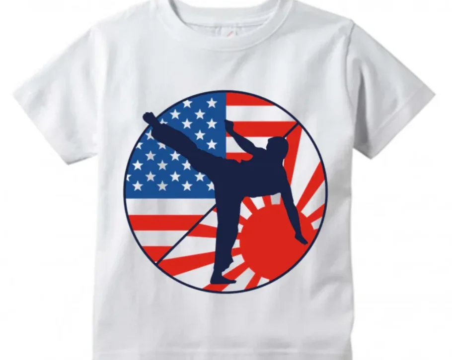 Camiseta de manga corta con diseño de KICK MMA SHOTOKAN para niños, Tops informales para niños, camiseta japonesa Kanji, Verano