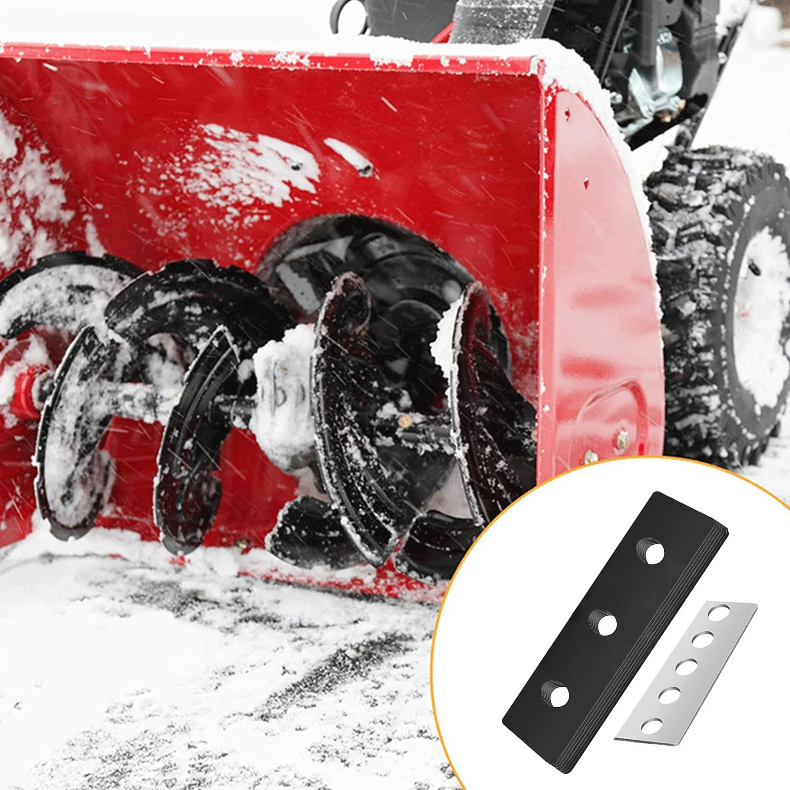 Snow Blower Impeller Kit Durable 2-Stage Snow Removal Parts for Homeowners High Efficiency Stainless Steel Blade Upgrade