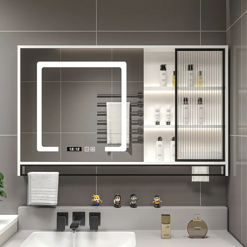 Nordic Intelligent Bathroom Cabinets Multifunctional Touch Bathroom Cabinets Defogging Home Furniture Compartiment HBMC