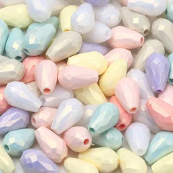 100pcs 8x12mm Colorful Water Drops Beads Charm Acrylic Spacer Beads For  Jewelry Making DIY Handmade Bracelets Accessories