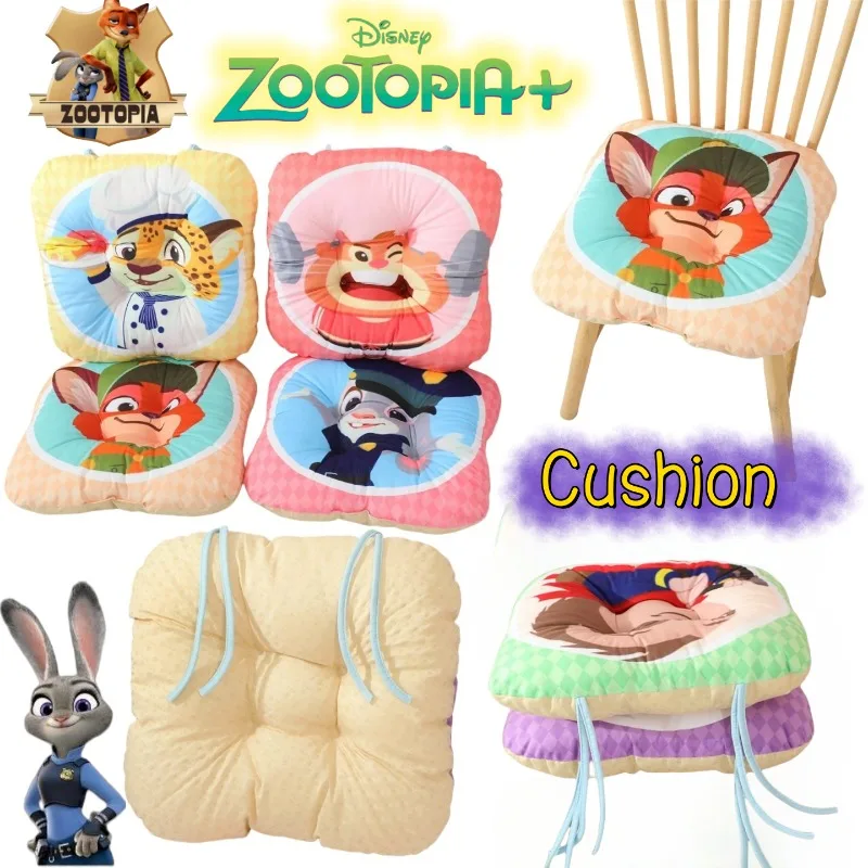 

Disney Zootopia Nick Wilde Judy Hopps Sloth Creative Cartoon Seat Cushion, Soft and Comfortable Chair Pad for Work and Class