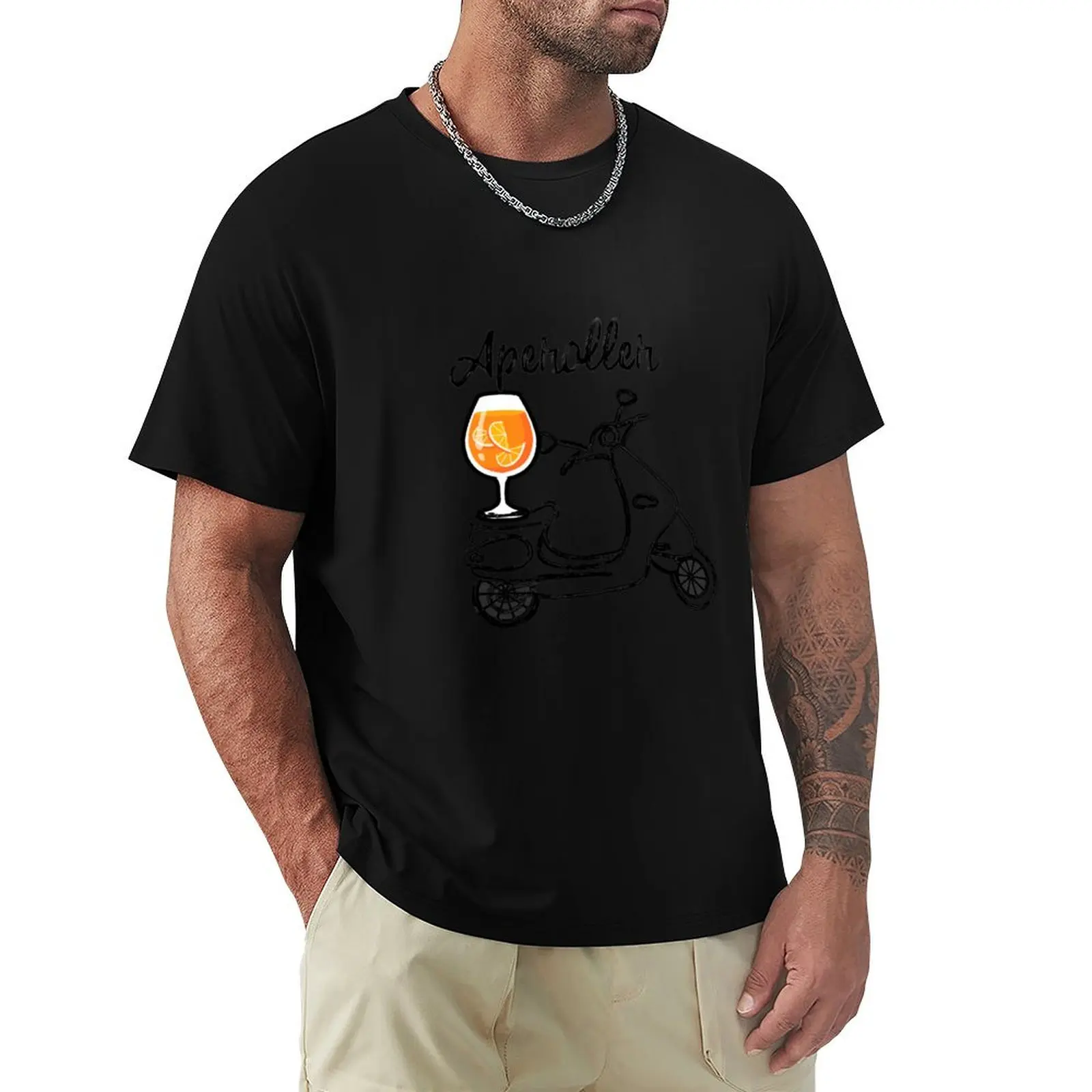 

ape roller, aperol, roller, orange, cocktail T-Shirt tees blue lock t shirt for men