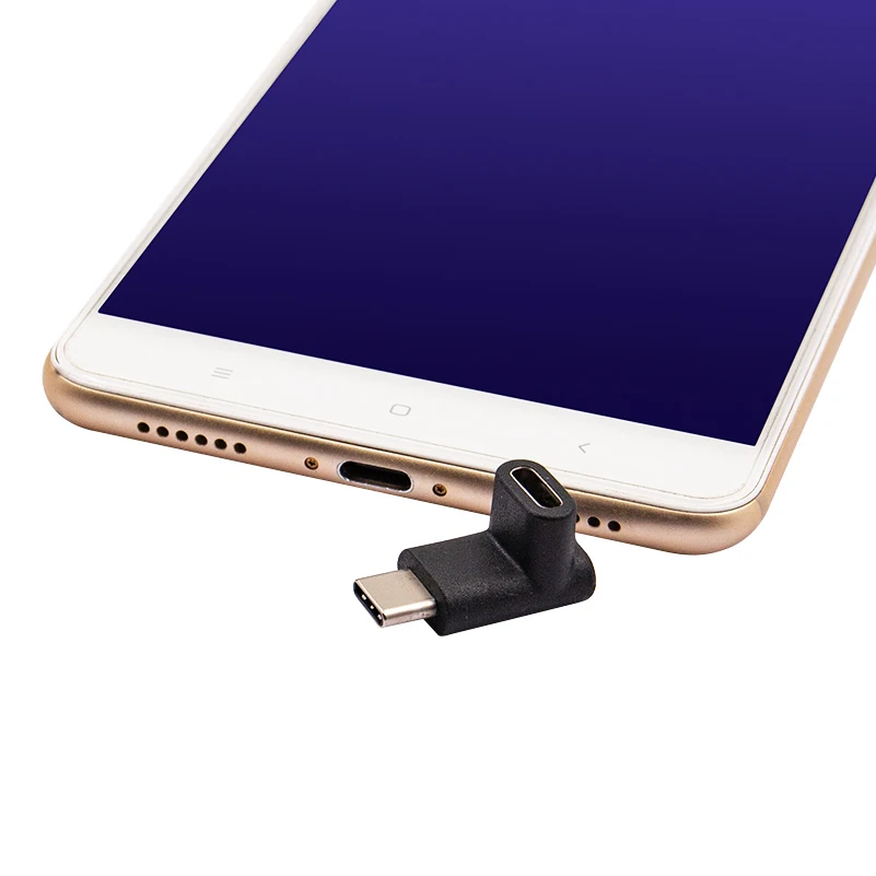 90 Graden Haakse Usb 3.1 Type C Male Naar Vrouwelijke USB-C Converter Adapter Voor Smart Telefoon Voor Samsung S9 s8 Note 9