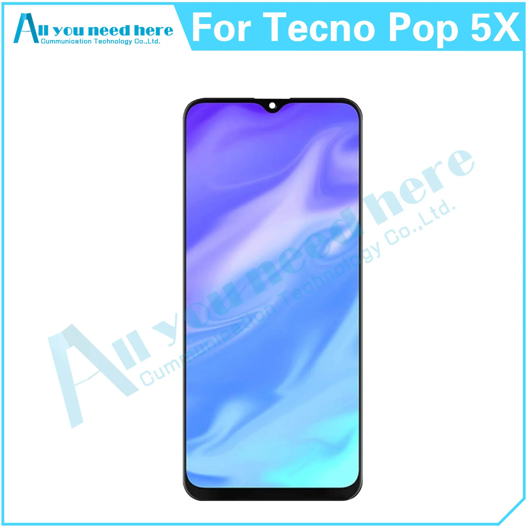 

100% Test For Tecno Pop 5X LCD Display Touch Screen Digitizer Assembly Repair Parts Replacement