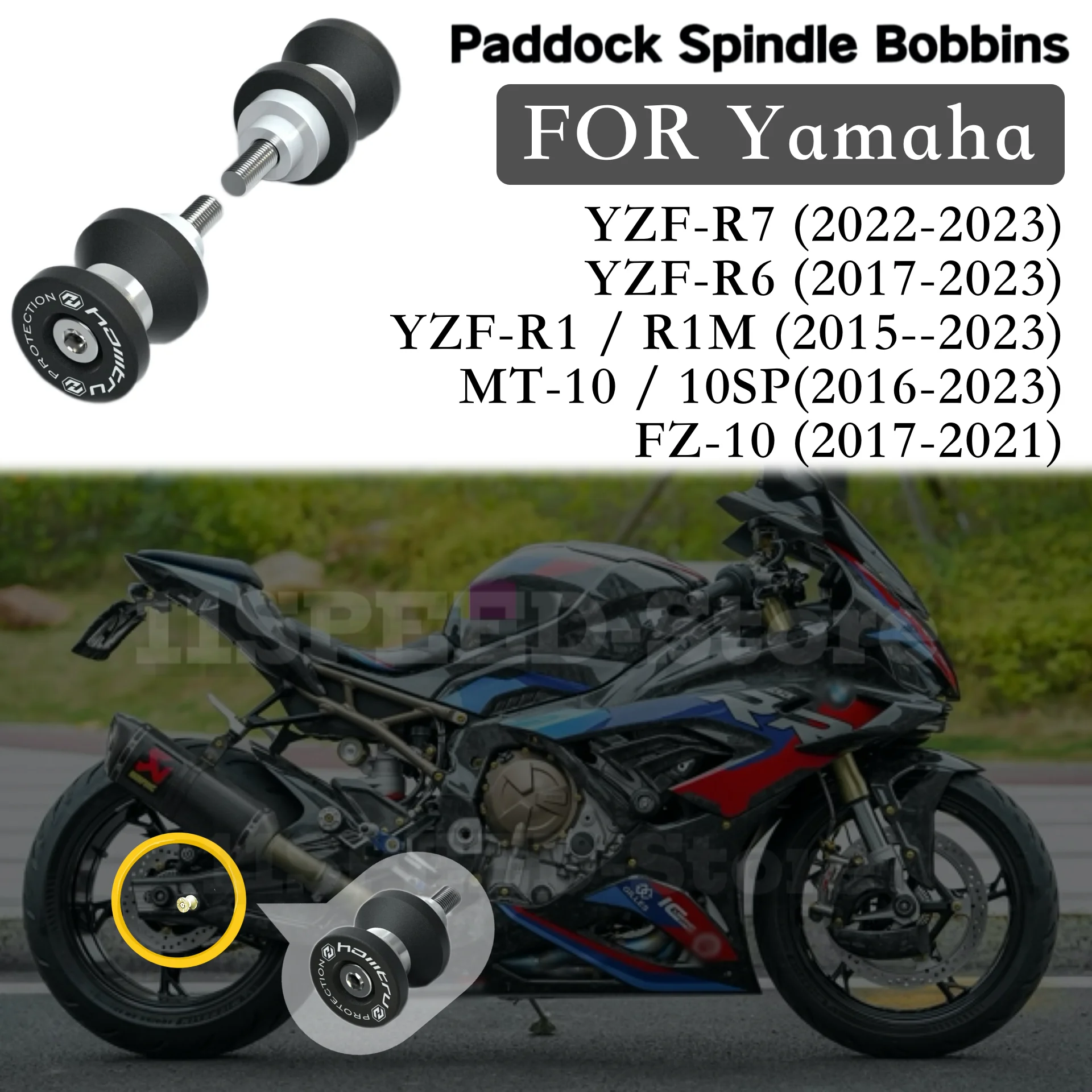 Paddock Stand Klossen Voor Yamaha R6 R7 R1 R1M MT-10 MT-10 SP FZ-10 2015-2023 motorfiets accessoires voor bescherming