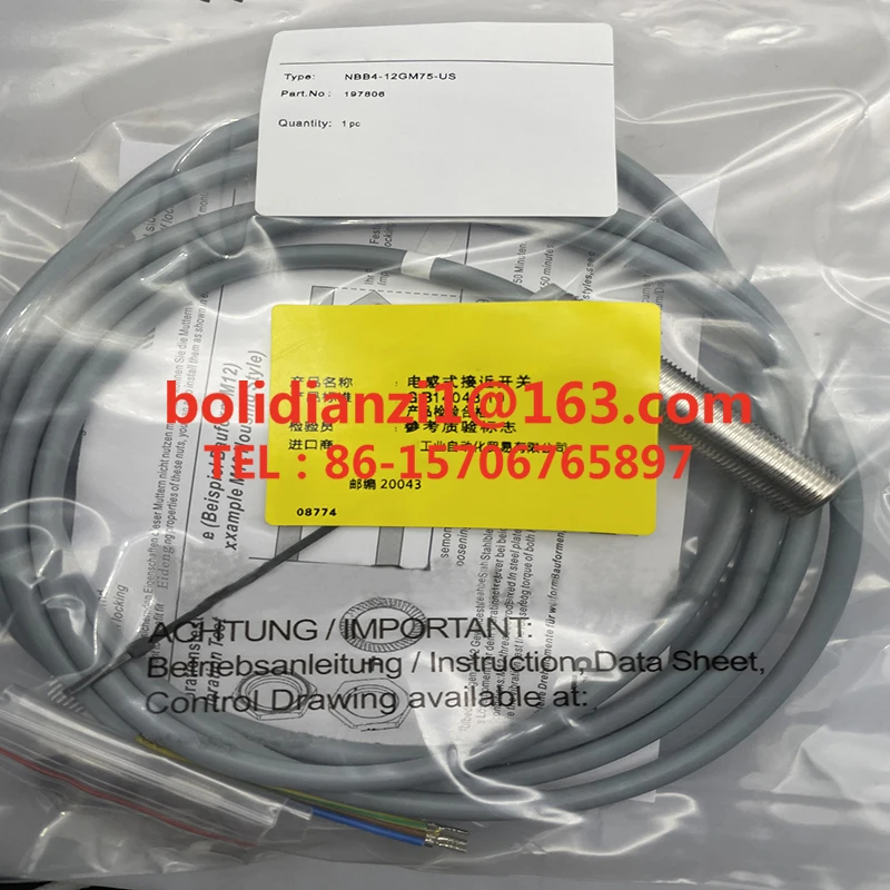 NBB4-12GM75-US Sensor original, novo