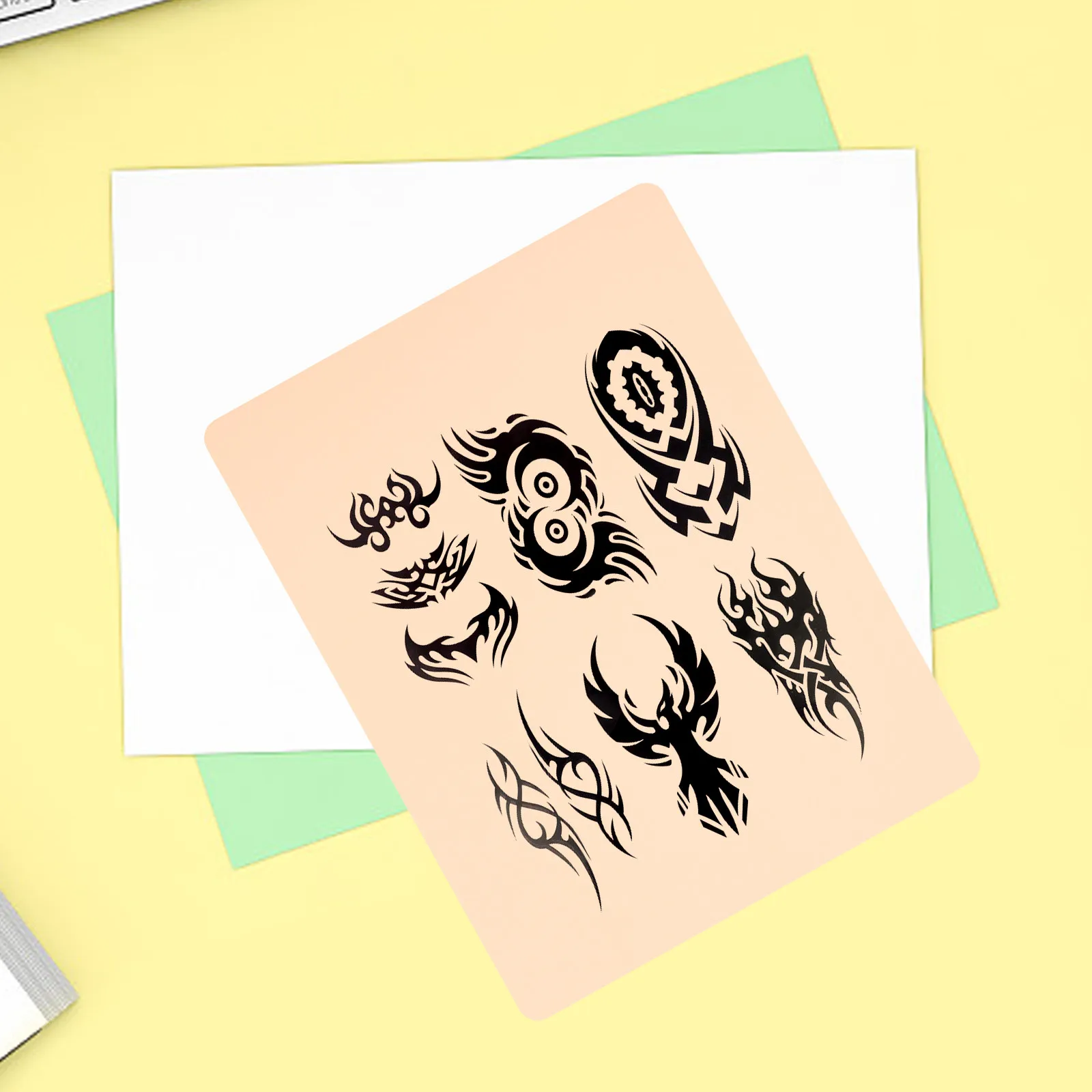 

6Pcs Silicone Tattoo Practice Skin for Microblading Eyeliner Training Realistic Artificial Skin Tattooing