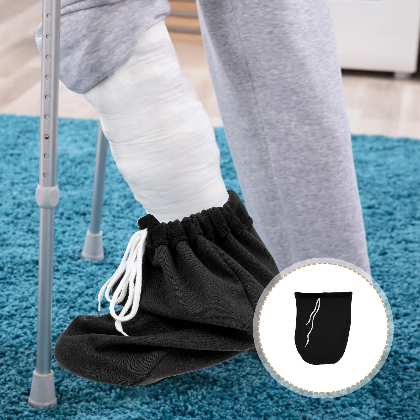 

Breathable Warm Care Sock Gypsum Foot Cover Mens Socks Comfortable Ankle Pain Protector Socks Warm Gypsum Sock Cover