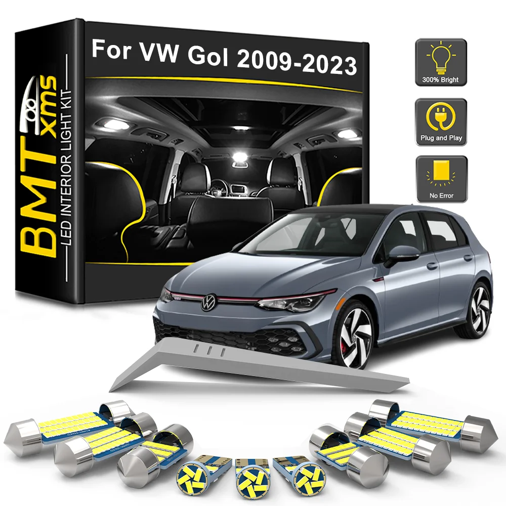 BMTxms led kit de luz interior para volkswagen vw gol g5 g6 g7 2009-2020 2021 2022 2023 canbus lâmpada interior acessórios do carro