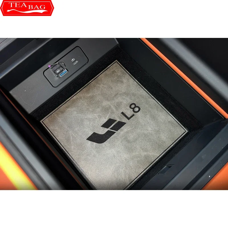 For Lixiang L8 2022-2023 Car Non-Slip Mat PU Leather Door Groove Pad Rubber Gate Slot Cup Cushion Decoration auto Accessories