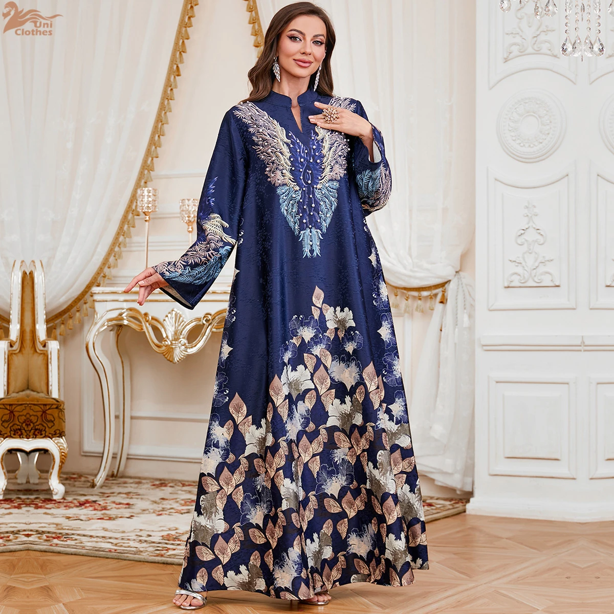 

Роскошное платье Абая в Дубае для женщин, элегантная Ближневосточная вечеринка, одежда Джалабия, исламская Турция, мусульманский наряд, марокканский кафтан, халат