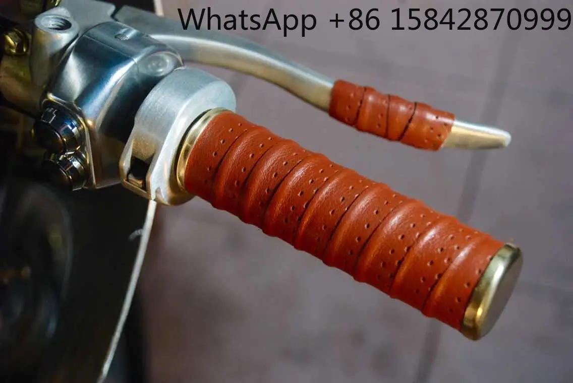 

Модификация ручки в стиле ретро для мотоцикла, имитирующая воловьей кожу, для впитывания пота и предотвращения скольжения.