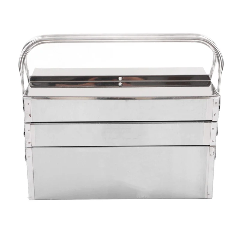 

Hot Selling-Metal Cantilever Tool Box With 3 Layers, 5 Trays, Proof Retractable Organizer For Handyman Needs,Metal Cantilever To