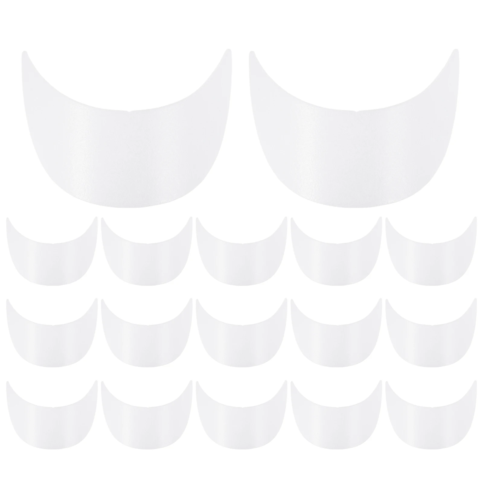 

20PCS Children Hat Brim Accessories Plastic 15 4x5 2cm White Visor Sun Protection Sports Travel Storage