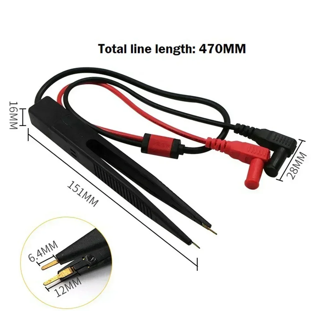 Chip Test Clip Multimeter Probe Tweezers Patch-For Capacitance Inductance Resistor Capacitor Tester Meter Pen Testing Tools