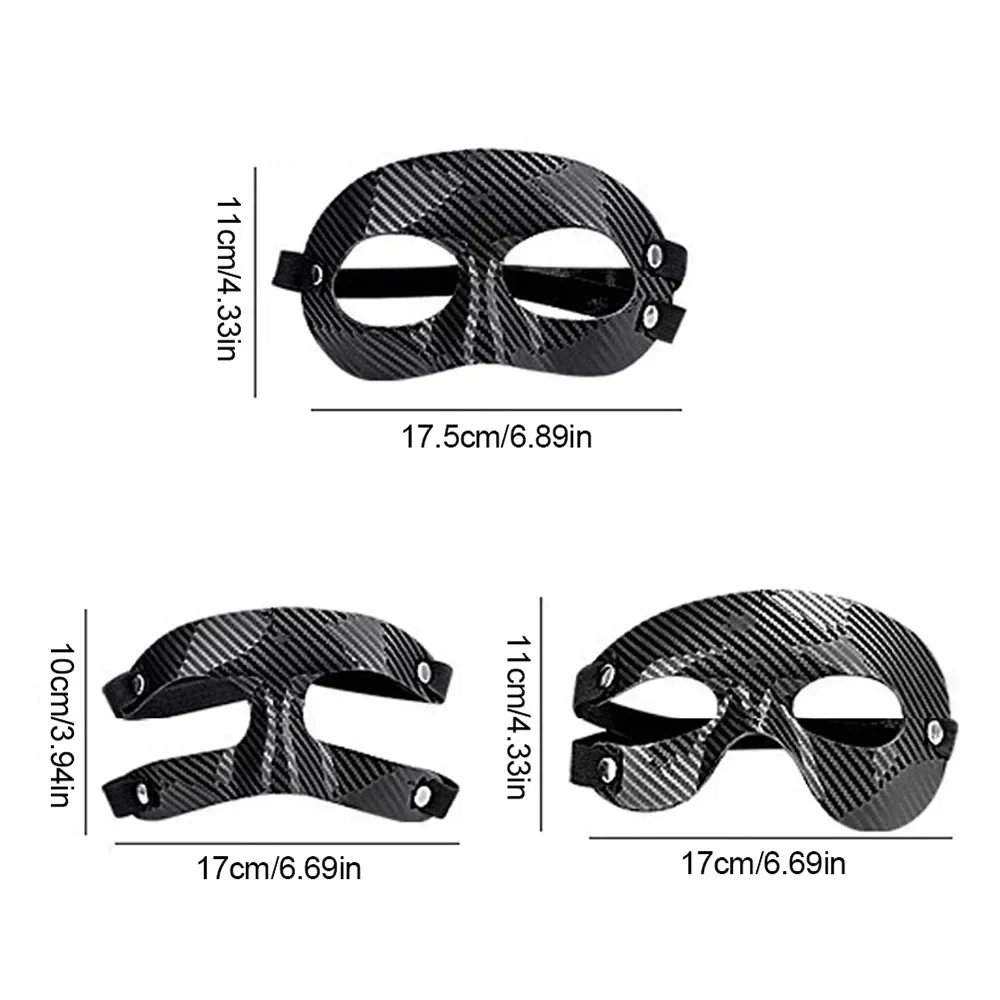 Sports Football Face Cover Party Face Masks Multi-functional Soccer Nose Protection Halloween Adjustable PVC Mask Unisex