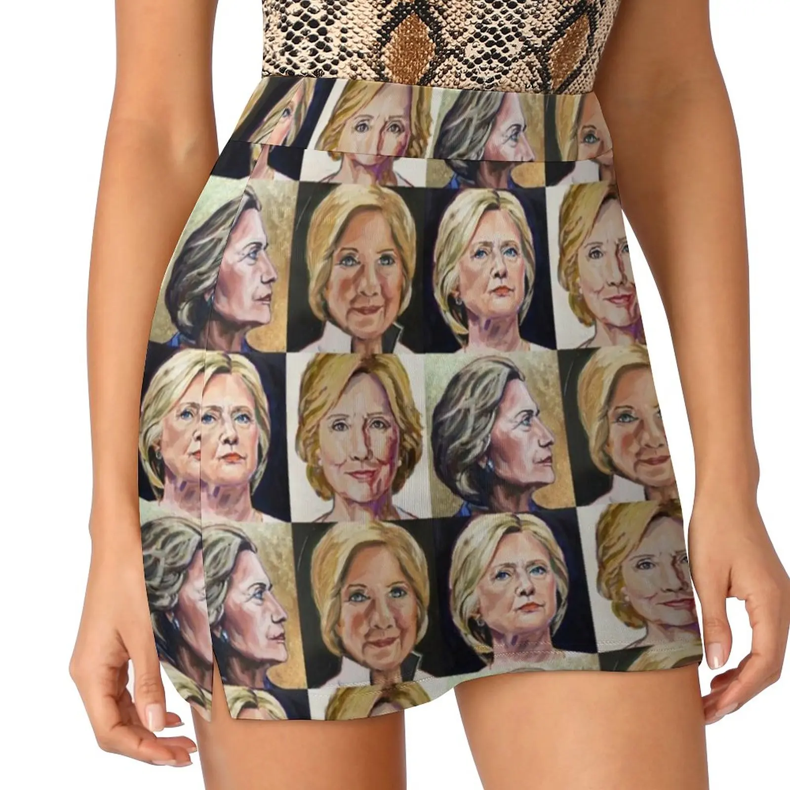 Siempre con su falda de mujer Mini faldas Una falda de línea con bolsillo oculto Hillary Clinton