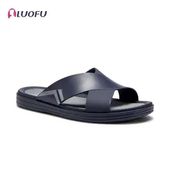 LUOFU Men's Slippers are Non Slip, Wear-resistant, and Odorless Sandals, Suitable for Home or Outdoor Wear in Summer