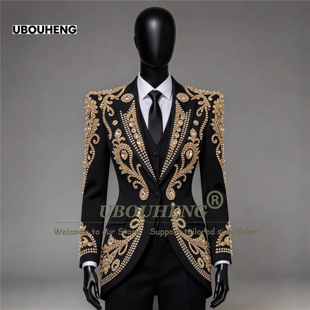 Twinkling Beading Sequin Women Tuxedo Suit Slim Fit Single Breasted Prom Blazer WIth Cape Customized Bride's Mother Dress Luxury