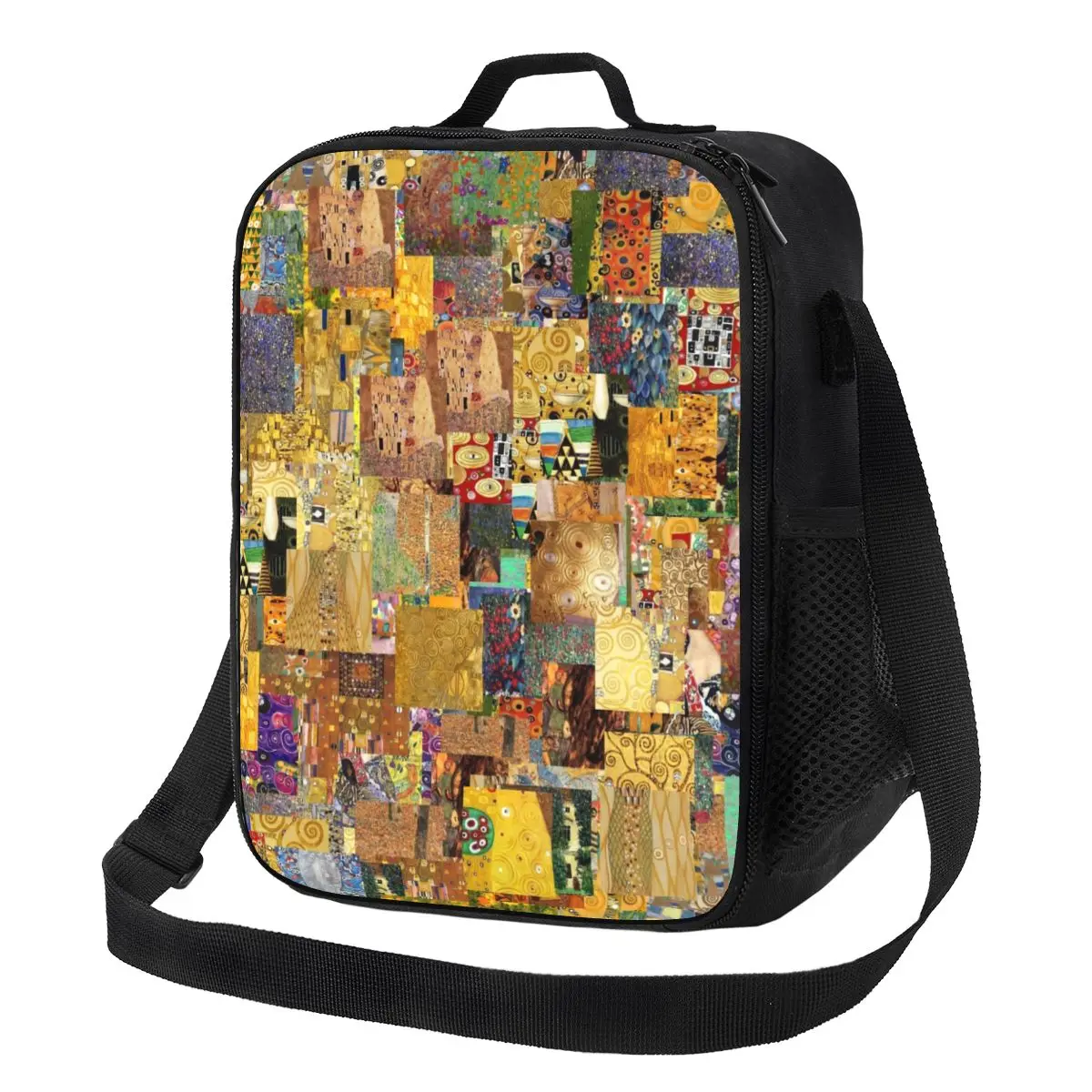 Gustav Klimt Painting Art Insulated Lunch Bags for Women Portable Cooler Thermal Food Lunch Box School