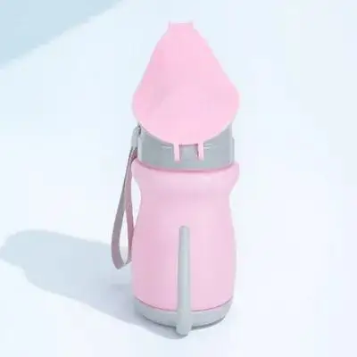 

Portable Urinal Bottle for Kids Car Travel Lightweight Durable Material No Leakage Reusable Pink Potty