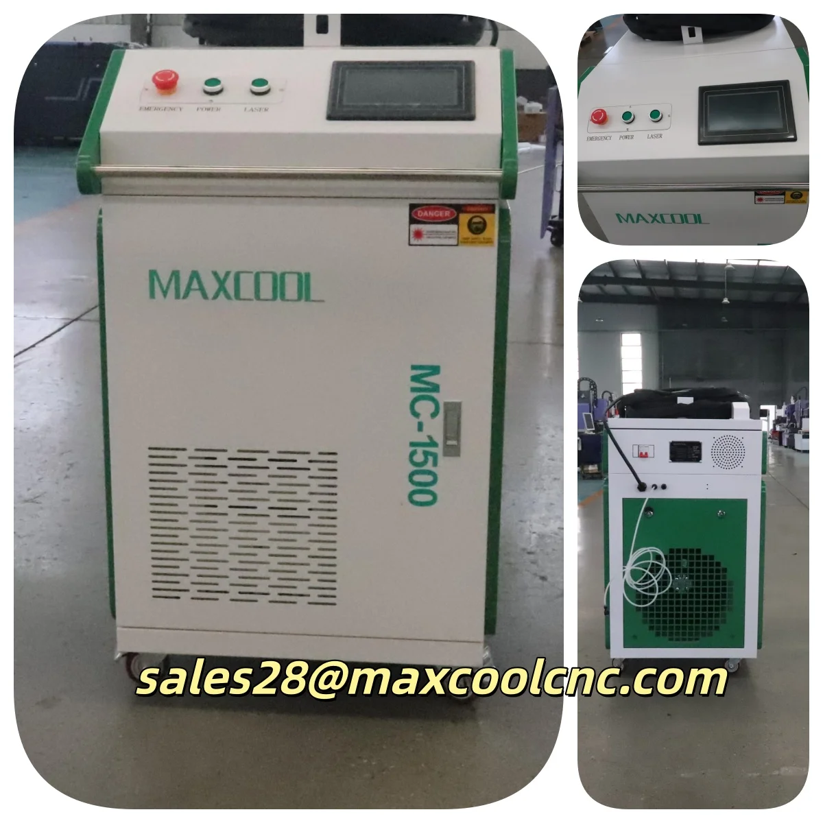 آلة التنظيف بليزر الألياف المبردة بالماء بقدرة 1500 وات، آلة التنظيف بالليزر المحمولة، إزالة طلاء الصدأ للمنزل #1