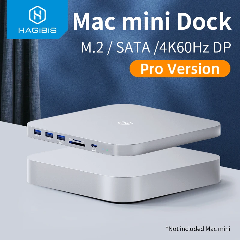 Hagibis-Mac Mini m1/m2用のUSBCハブ,エンクロージャー,Hdd 2.5 sata