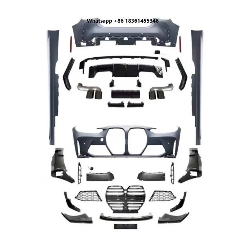 For High Quality Old To New G22 Upgrade To G82 M4 Front Rear Bumper Car Upgrade Facelift Whole Bodykit Body Kit