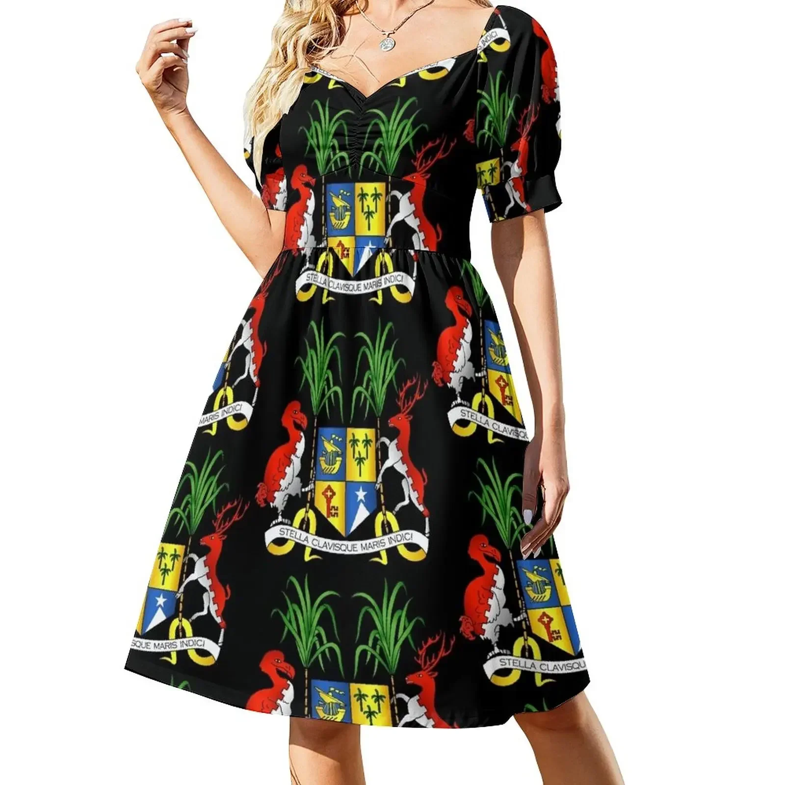 

Mauritius Coat of Arms Sleeveless Dress women's summer dresses 2025 Party dresses for women dress for women Dress