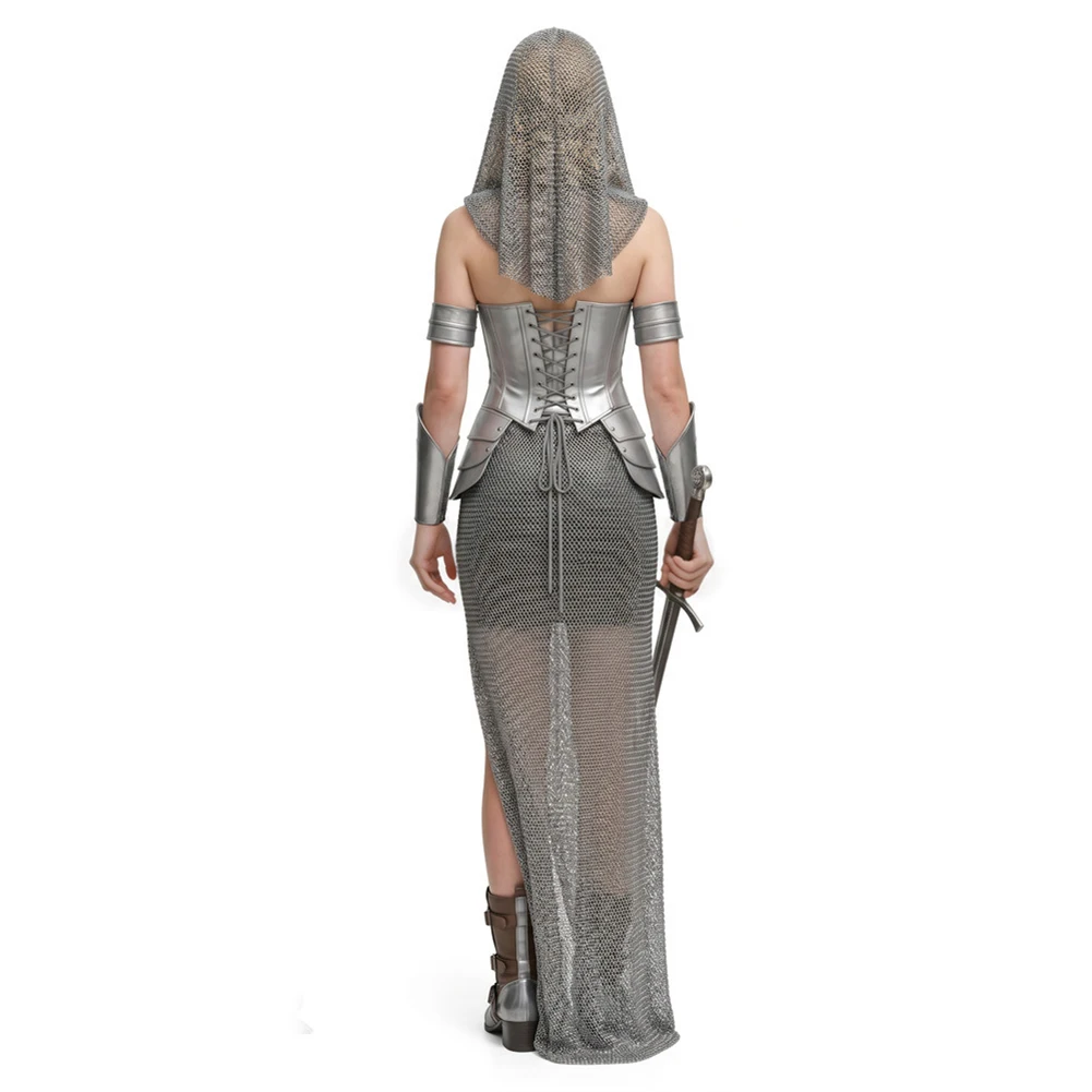 Déguisement Chevalière Médiévale Femme – Fausse Armure – photo 4