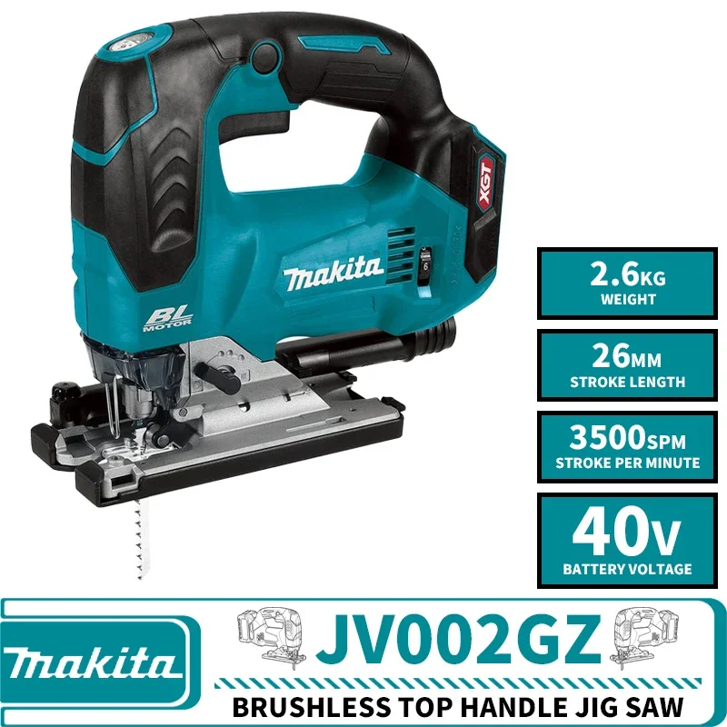 Makita JV002GZ Brushless Cordless Top Handle Jigsaw XGT 40V Lithium Power Tools