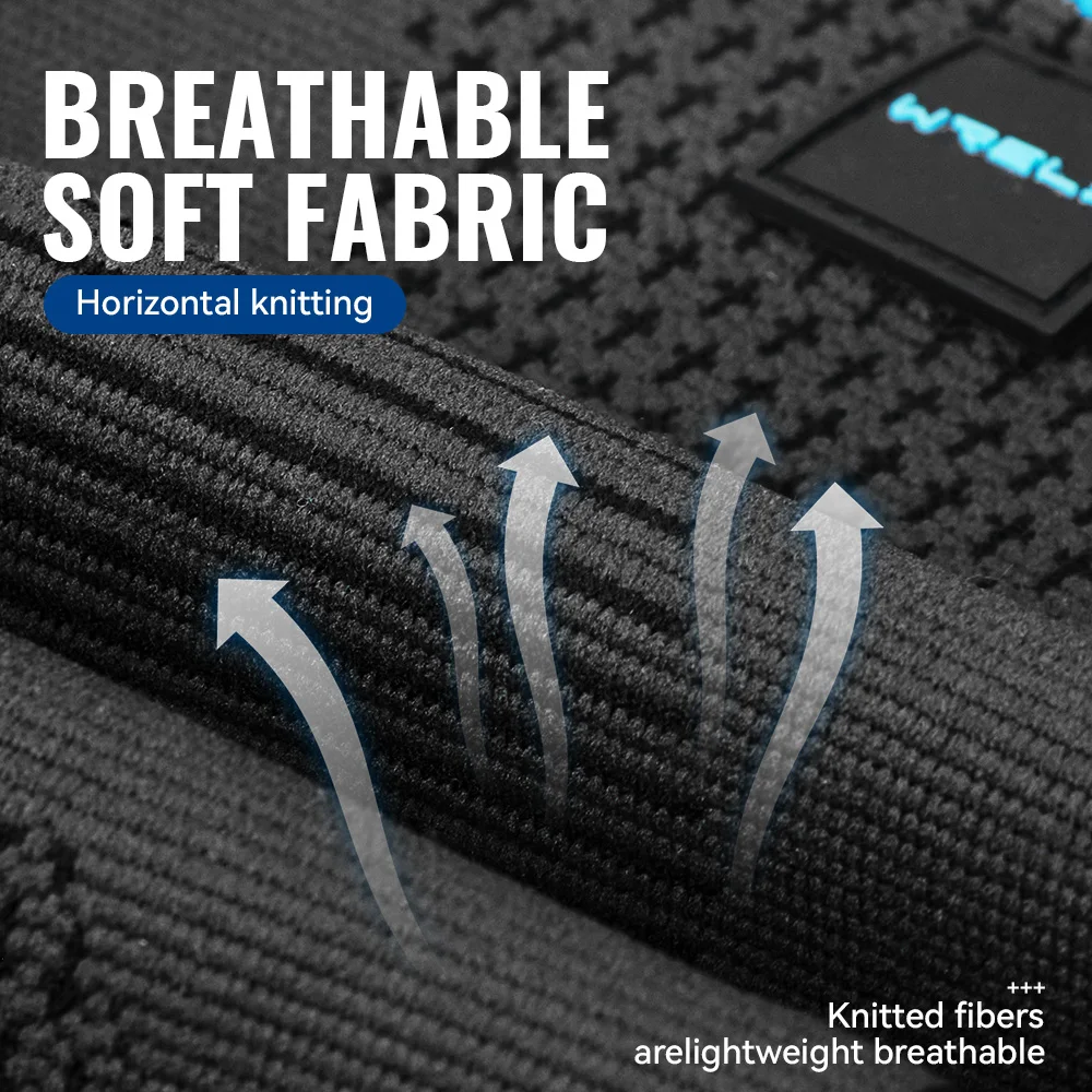 Genouillère de compression WRELS, respirante, antidérapante, pour la course à pied, le fitness, soulagement de la douleur au genou