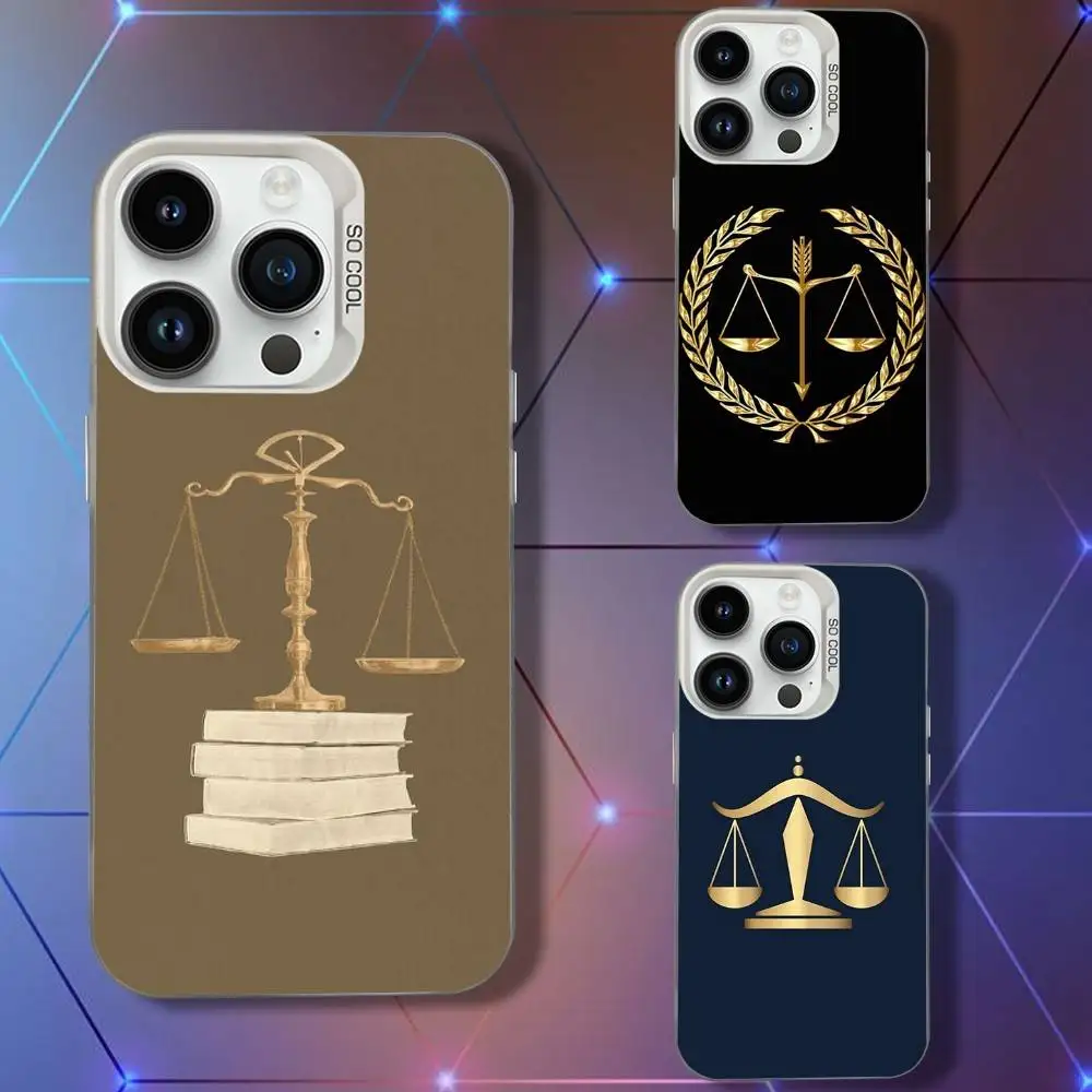 

Law Lawyers Phone Case For iPhone 16,15,14,13,12,11,Pro,XS,Max,Plus,Mini,SE White Candy Matte Shockproof Cover