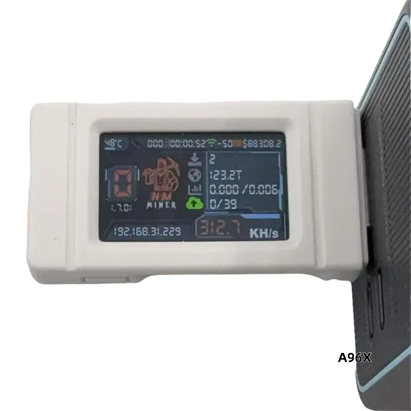 

Portable Nerdminer NM USB Miner With 313KH/S For Solo BTC Mining, Color Screen Included