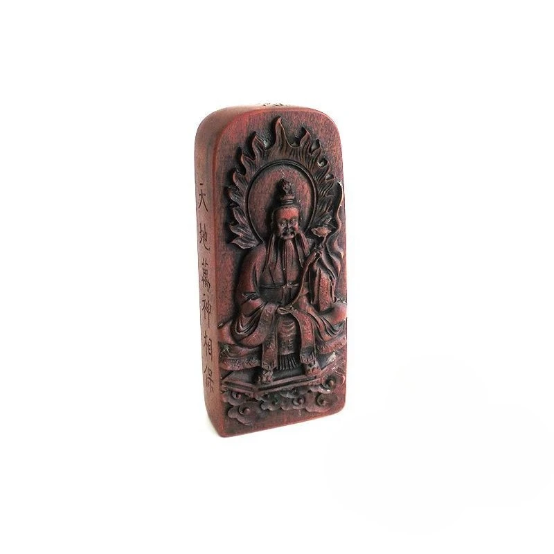 Old token Yuanshi Lingbao Ethics Sanqing Tianzun hand-loaded lightning strike jujube token