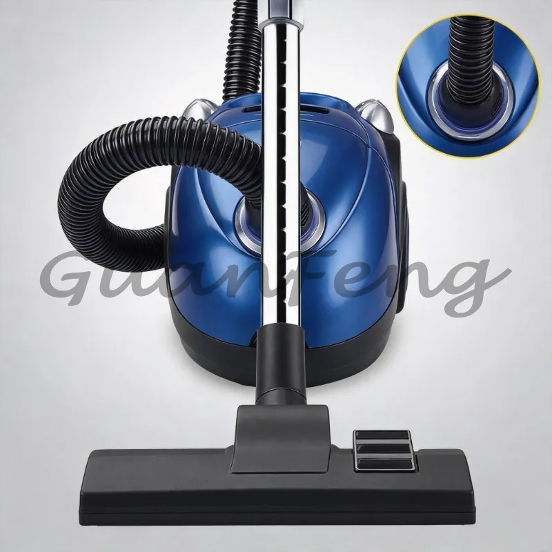 Portable high-suction tank vacuum cleaner for carpets and hard floors