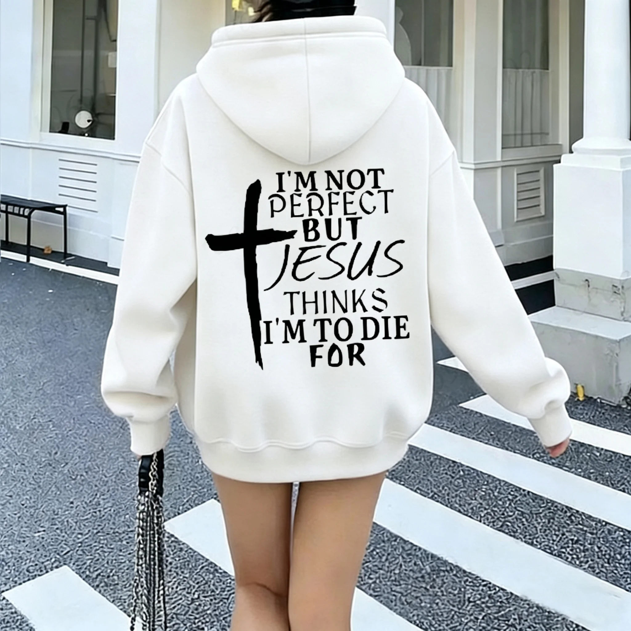 Funny Jesus Print Men Women Hooded Hoodies Casual Hoody Clothing Jesus Fashion Personality Sweatshirts Hip Hop Streetwear Tops