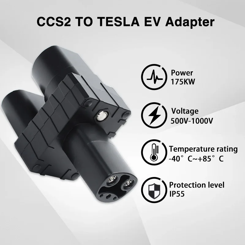 CCS2 To Tesla EV Adapter 400A Combo CCS2 Electric Vehicle Charging Connector 1000V for Nacs Model 3/X/Y/SCar Charger Accessories