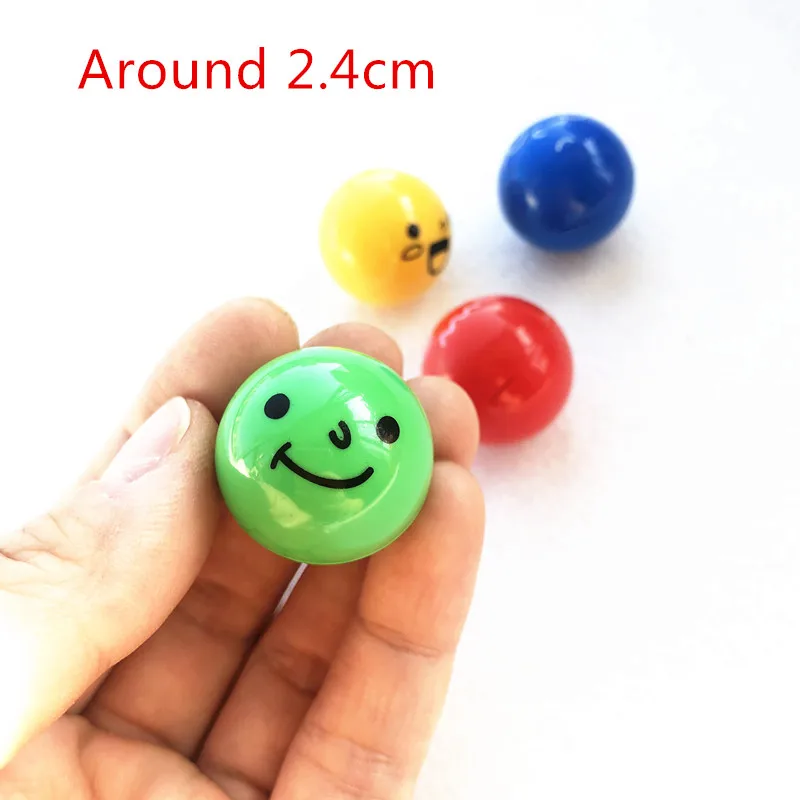 10PCS Marble Run Face Rolling Balls with Safe Gap 2.4CM Big Building Blocks Parts Compatible Large Slide Track Bricks Toys