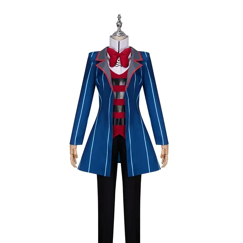 Anime Hazbin Cosplay Hotel Cosplay Costume Blue and Red Uniforms Halloween Carnival Party Carnival Anime Performance Set