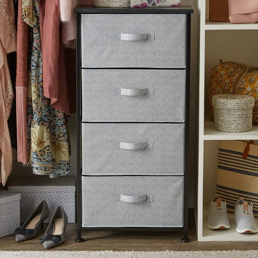 

Fabric 4-Drawer Storage Organizer Unit for Closet