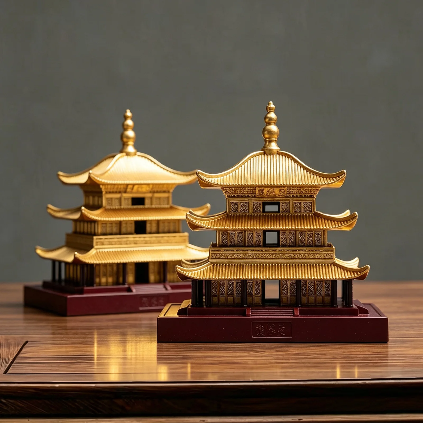 Four Famous Buildings in China, Yueyang Tower Alloy Model Home, Study, Entrance, TV Cabinet Decoration, Creative Ornaments